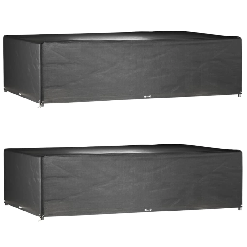 vidaXL dārza mēbeļu pārklāji, 2 gab., 16 gredzeni, 325x205x90 cm