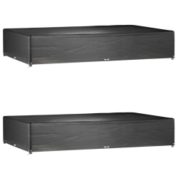 vidaXL dārza mēbeļu pārklāji, 2 gab., 16 gredzeni, 325x205x60 cm