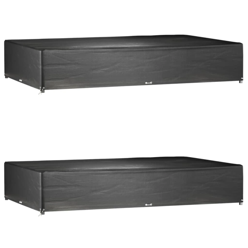 vidaXL dārza mēbeļu pārklāji, 2 gab., 16 gredzeni, 325x205x60 cm