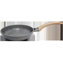 Panna alumīnija Amber 20cm, ar koka imitācijas rokturi