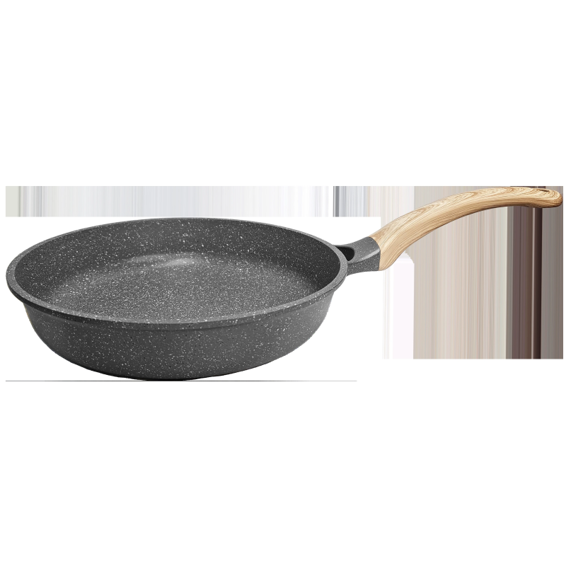 Panna alumīnija Amber 28cm, ar koka imitācijas rokturi