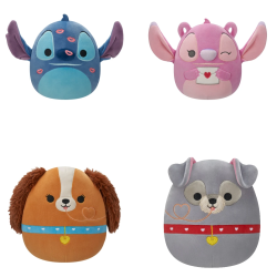 SQUISHMALLOWS DISNEY Plīša rotaļlieta, Valentīndienas sērija, 20 cm