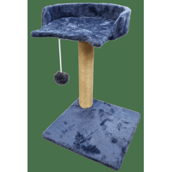Kaķu nagu asināmais stabs ar guļvietu 30x30x40cm