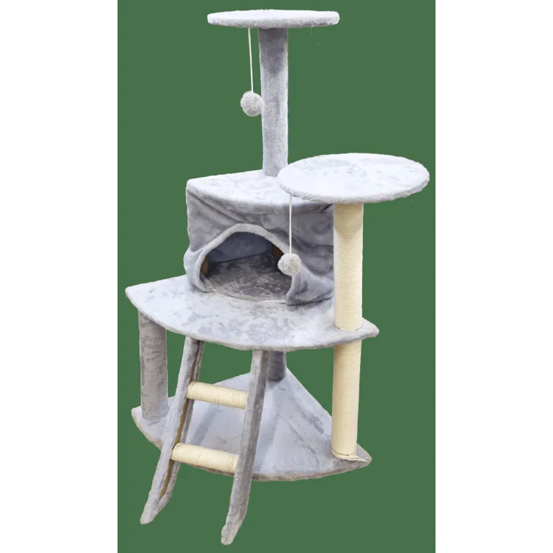 Kaķu māja ar skrāpi 47x47x102cm