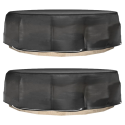 vidaXL atpūtas salas pārklāji, 2 gab., 8 gredzeni, DIA188x50 cm, apaļi