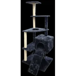 Kaķu māja ar skrāpi 50x60x140cm