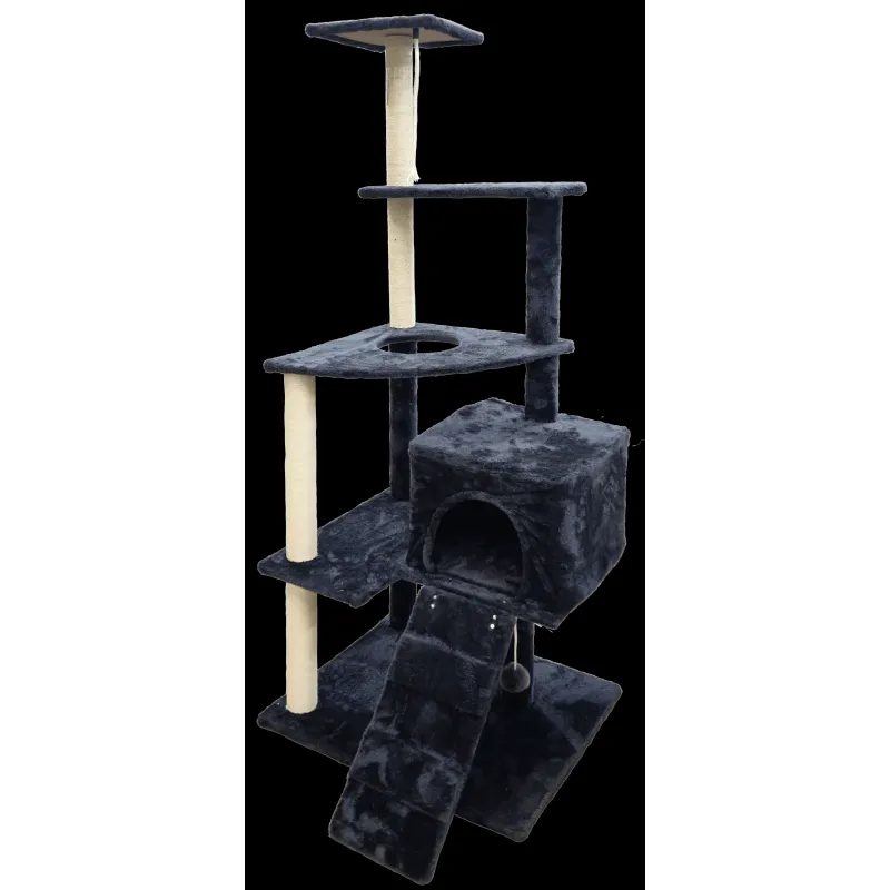 Kaķu māja ar skrāpi 50x60x140cm