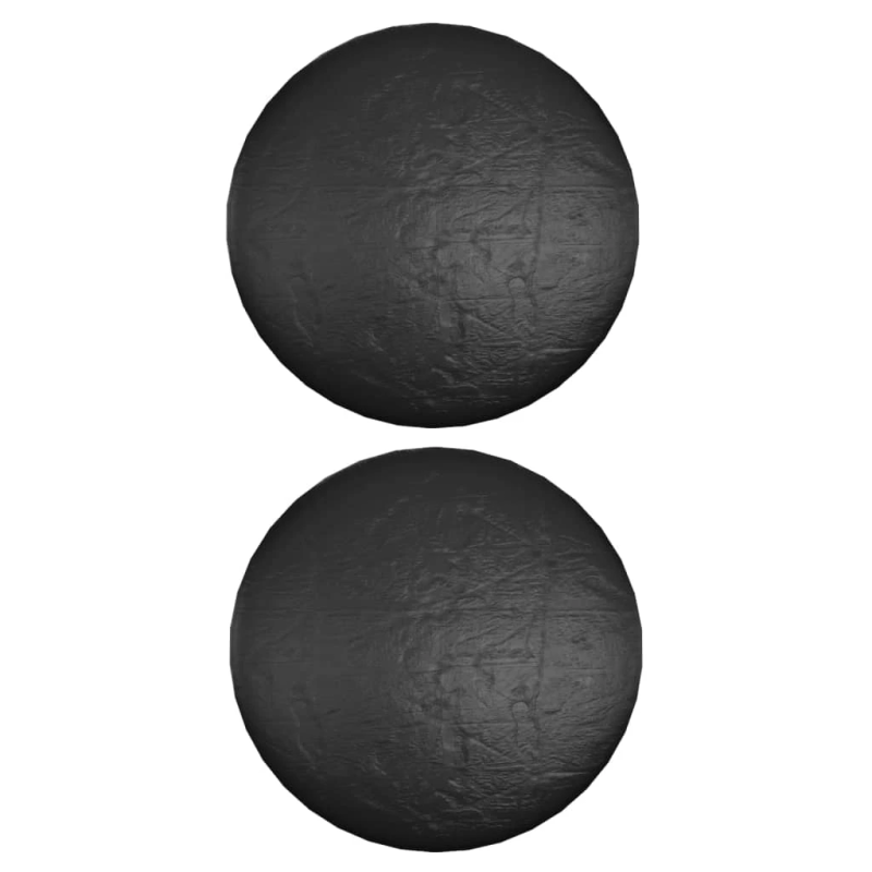 vidaXL atpūtas salas pārklāji, 2 gab., 10 gredzeni, DIA236x67 cm, apaļi