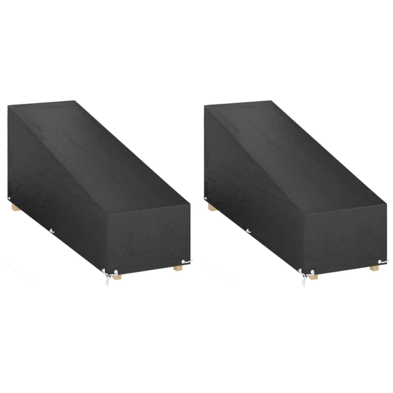 vidaXL sauļošanās krēsla pārsegi, 2 gab., 200x65x35-60 cm, polietilēns