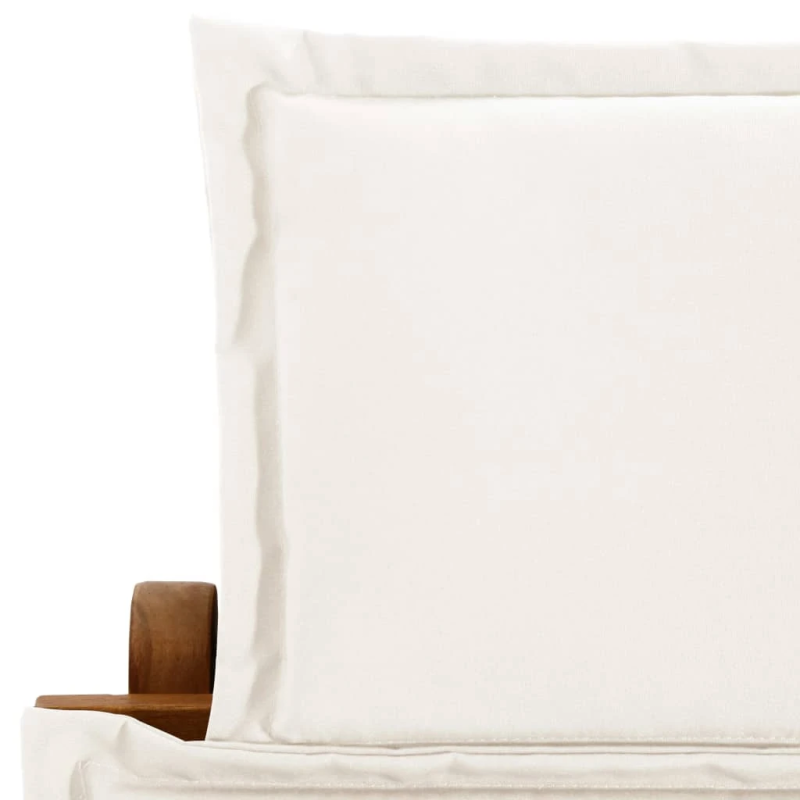 vidaXL sauļošanās zviļņi ar spilveniem, 2 gab., akācijas masīvkoks