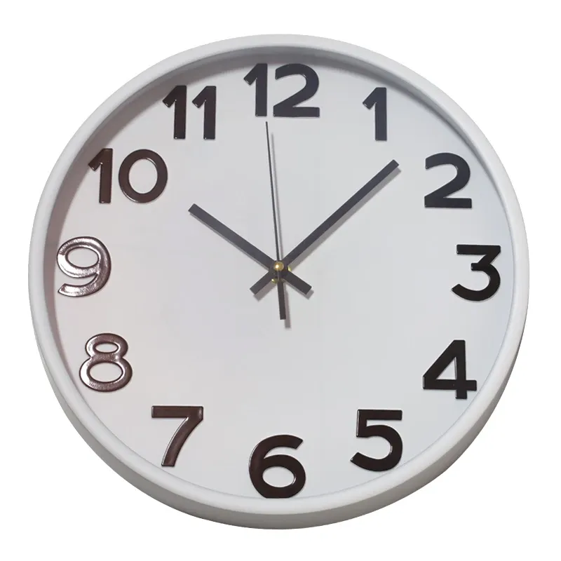 Pulkstenis sienas 30cm, balts