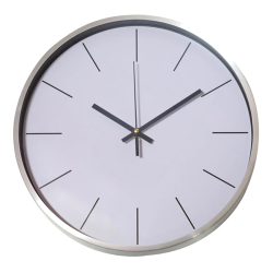 Pulkstenis sienas 30cm, metāla