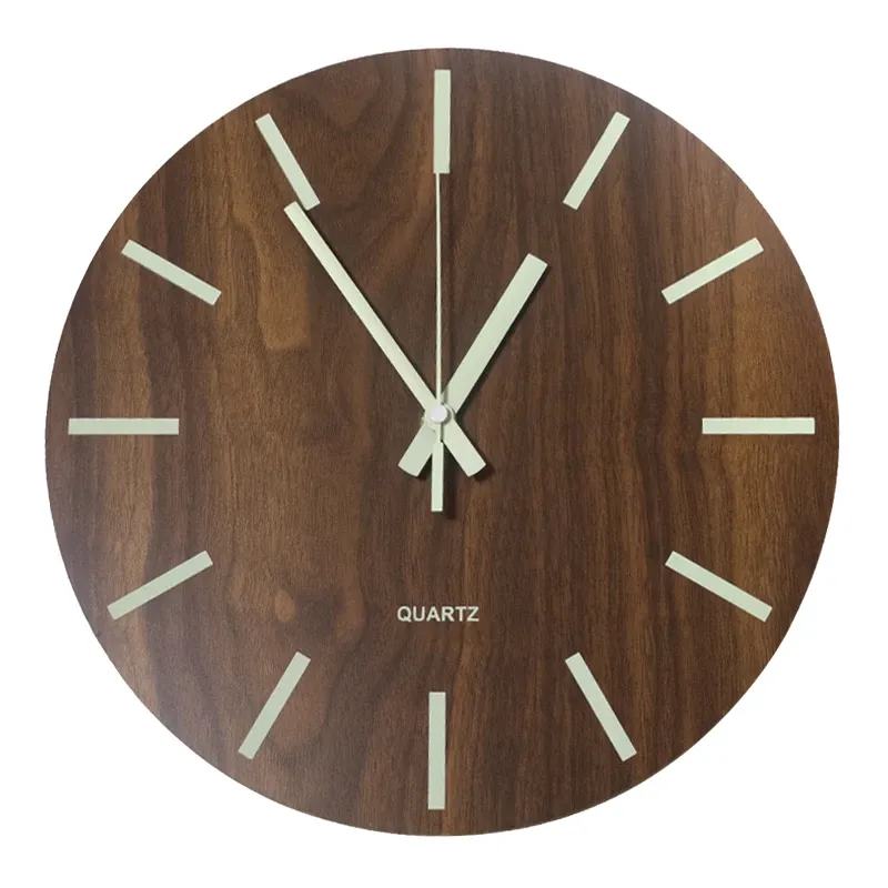 Pulkstenis sienas luminiscējošs 30cm, MDF