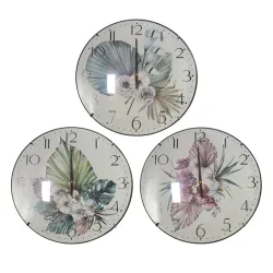 Pulkstenis sienas 30cm, ar rakstu