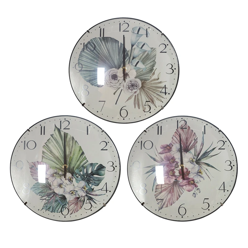 Pulkstenis sienas 30cm, ar rakstu