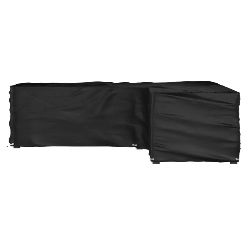 vidaXL dārza mēbeļu pārklājs, L-forma, 16 gredzeni, 250x250x70 cm