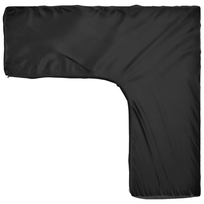 vidaXL dārza mēbeļu pārklājs, L-forma, 16 gredzeni, 250x250x70 cm