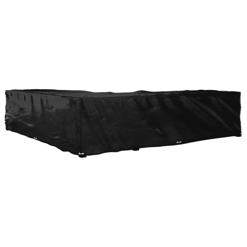 vidaXL dārza mēbeļu pārklājs, L-forma, 20 gredzeni, 300x300x70 cm