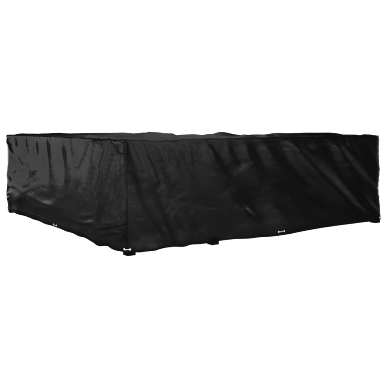 vidaXL dārza mēbeļu pārklājs, L-forma, 20 gredzeni, 300x300x90 cm