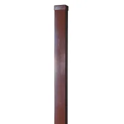 Tvora stulpas, kvadratinės 60x40x1.51mm 2.3m rudos