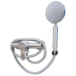 Jaucējkrāns dušas ar dušas komplektu S-7-35K Steel