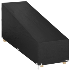 vidaXL sauļošanās krēsla pārsegs, 200x65x35-60 cm, polietilēns