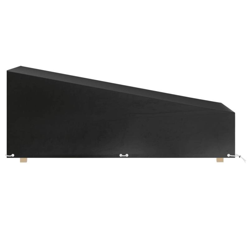 vidaXL sauļošanās krēsla pārsegs, 200x65x35-60 cm, polietilēns