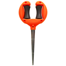 Šļūtenes vadotne ar metāla smaili