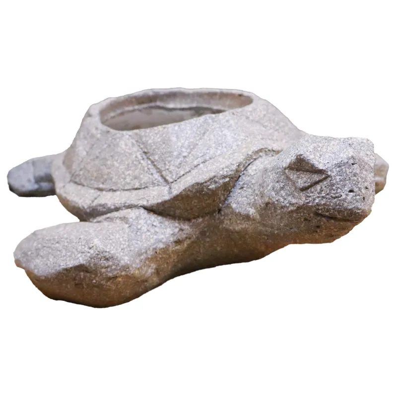 Dārza dekors- puķu pods Bruņurupucis 42x33x15cm