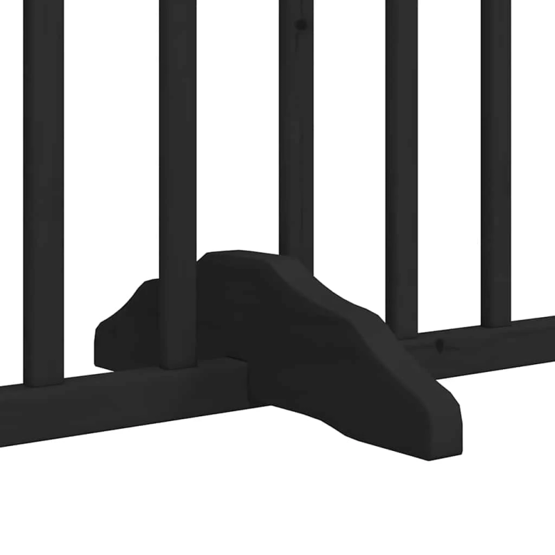 vidaXL suņu vārti ar durvīm, salokāmi, 12 paneļi, 960 cm, papeles koks