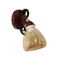 Sienas lampa, 1 kupols,B125-1W, 1x60W E27