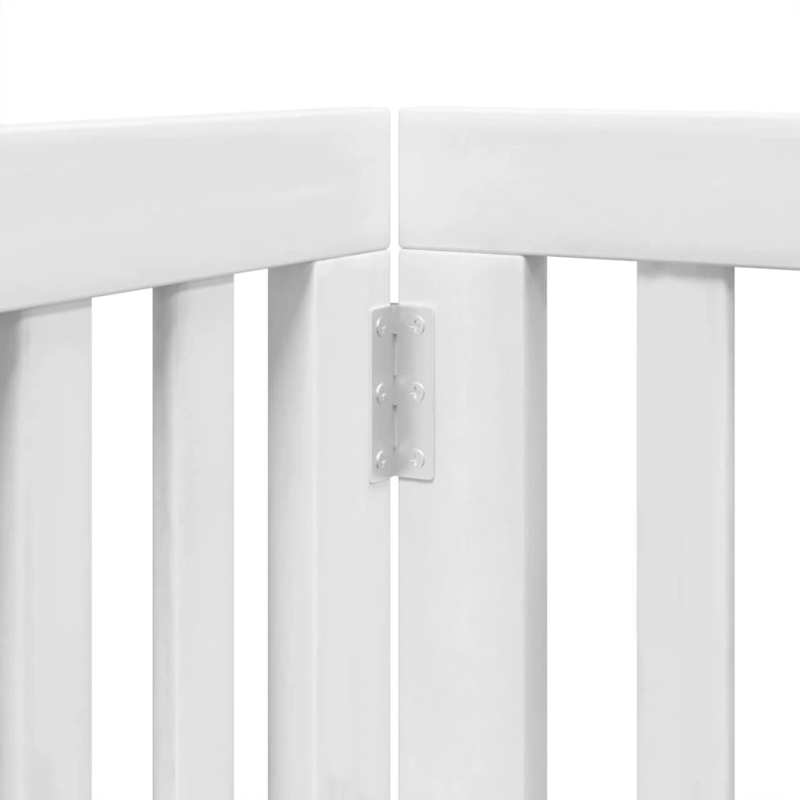 vidaXL suņu vārti ar durvīm, salokāmi, 12 paneļi, 600 cm, papeles koks