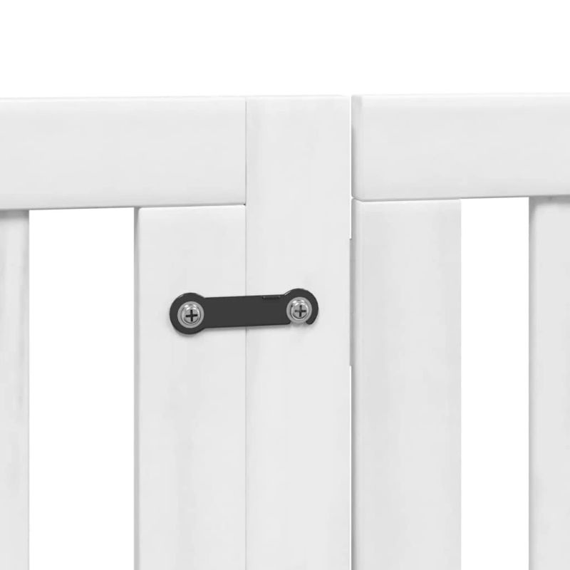 vidaXL suņu vārti ar durvīm, salokāmi, 15 paneļi, 750 cm, papeles koks