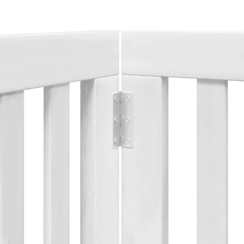 vidaXL suņu vārti ar durvīm, salokāmi, 15 paneļi, 750 cm, papeles koks