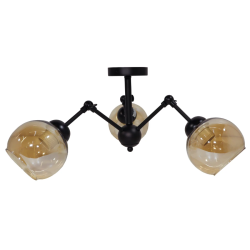 Griestu lampa, 3 kupoli, ZX312-3, 3x60W E27