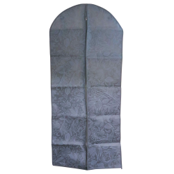 Uzglabāšanas maiss drēbēm 60x135cm, pelēks ar rakstu