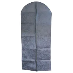 Uzglabāšanas maiss drēbēm 60x135cm, pelēks ar rakstu