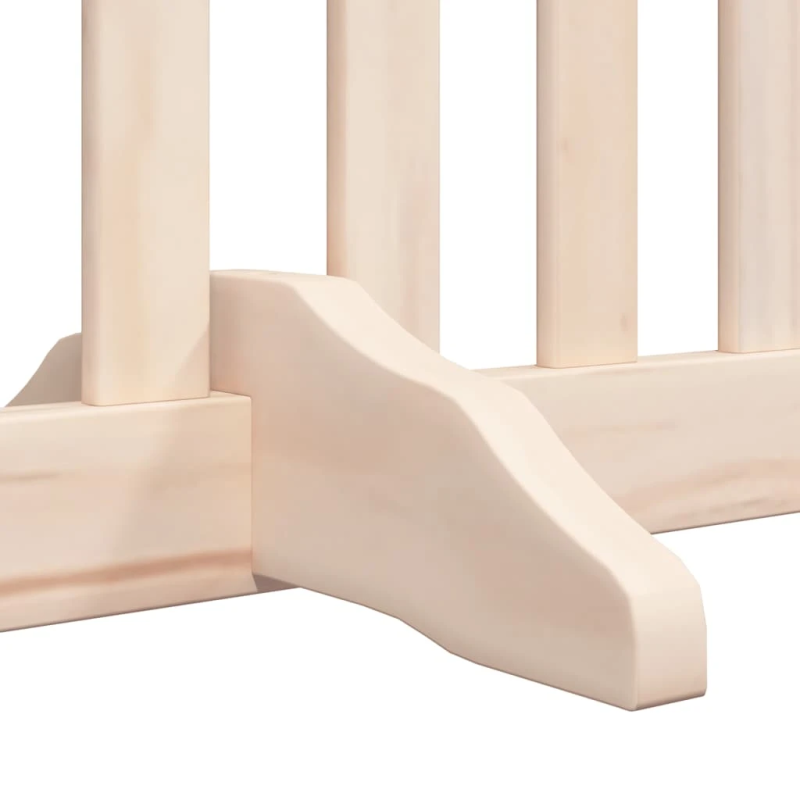 vidaXL suņu vārti ar durvīm, salokāmi, 8 paneļi, 640 cm, papeles koks