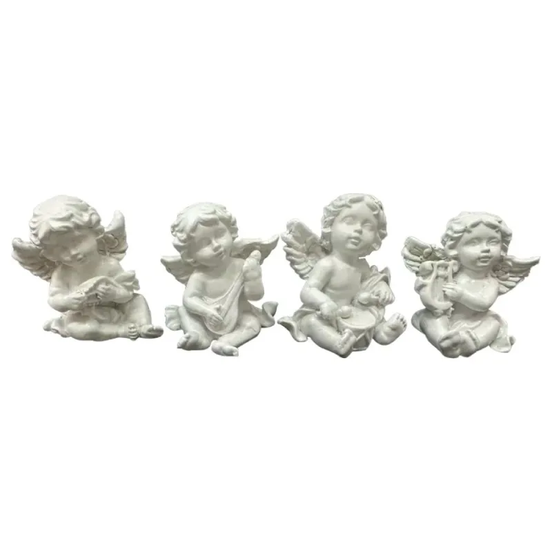 Dekors Eņģelītis muzicējošs 6x4x6cm