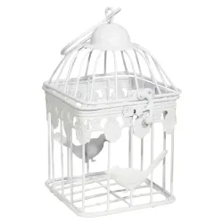 Dekoratīvs Būrītis 11x11x19cm, balts