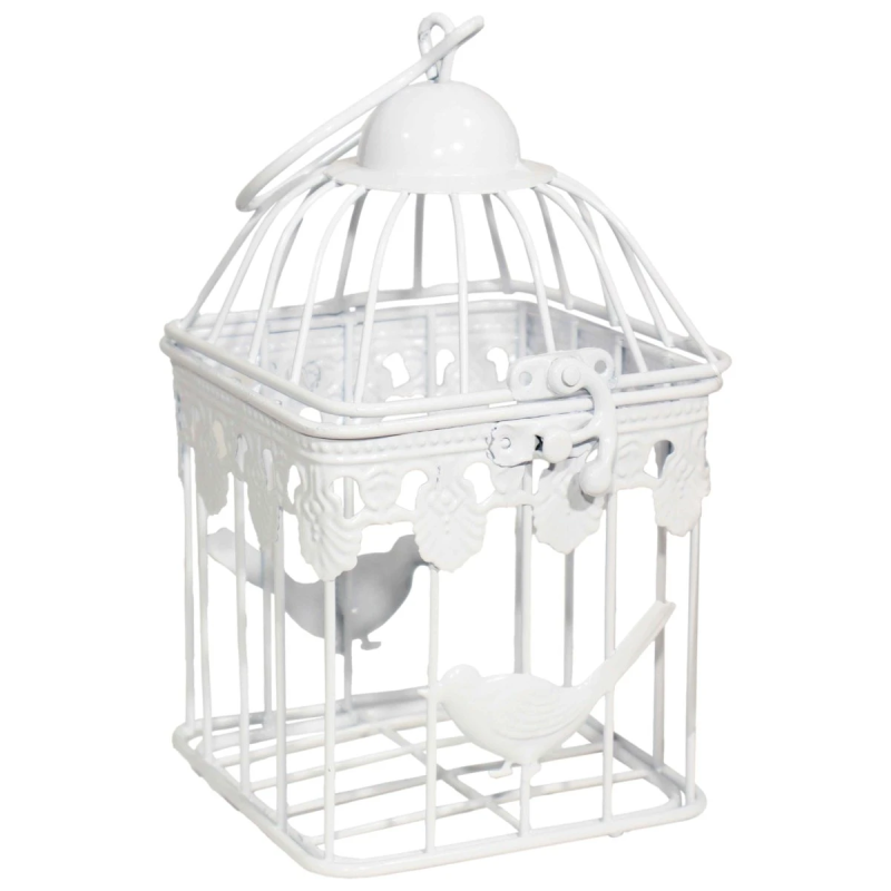 Dekoratīvs Būrītis 11x11x19cm, balts