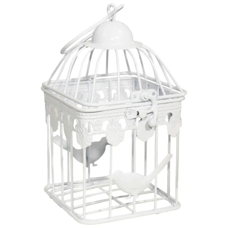 Dekoratīvs Būrītis 11x11x19cm, balts