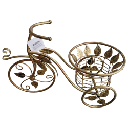 Puķu poda turētājs Velosipēds metāla 1-vietīgs 43x20x30cm, b