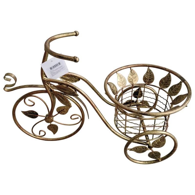 Puķu poda turētājs Velosipēds metāla 1-vietīgs 43x20x30cm, b