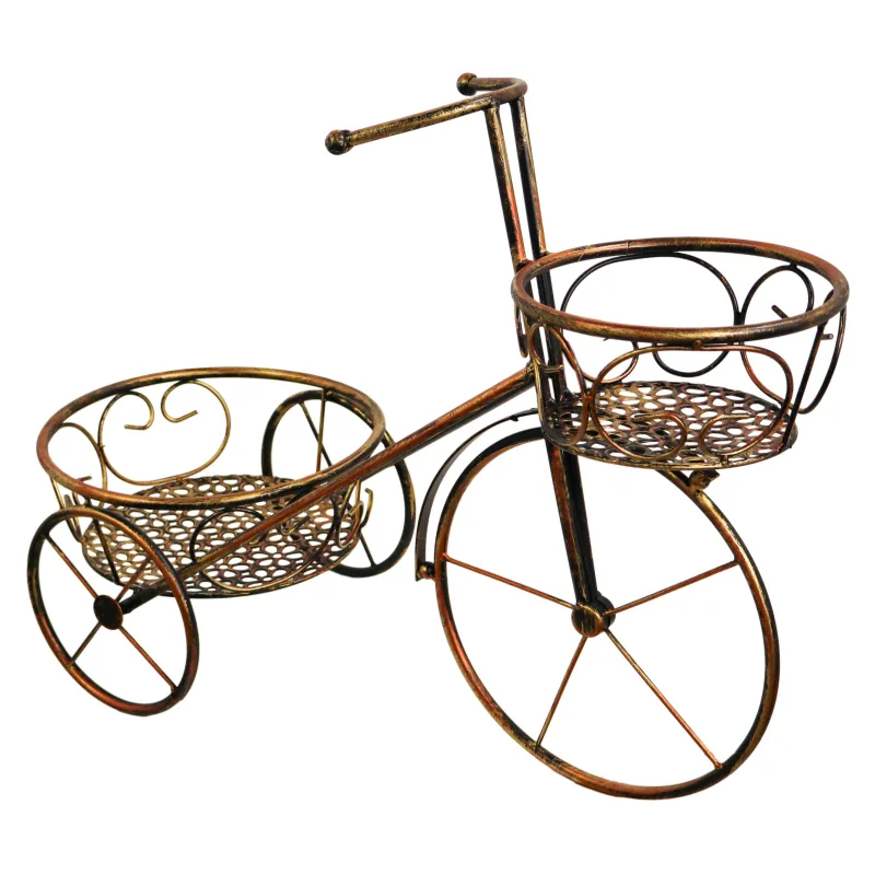 Puķu poda turētājs Velosipēds metāla 2-vietīgs 55x25x43cm, b