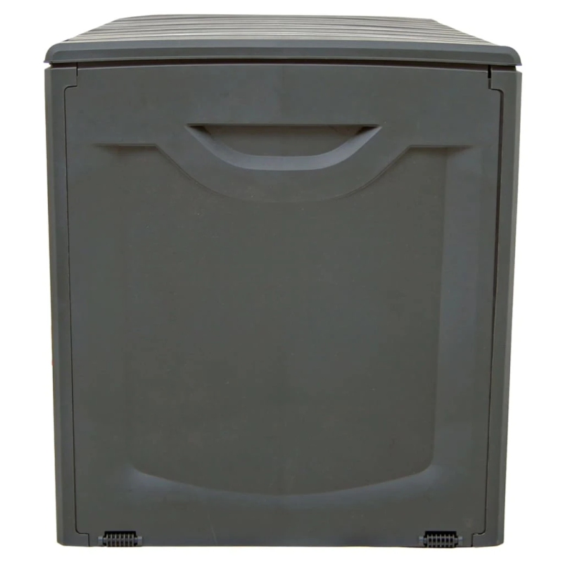 vidaXL uzglabāšanas kaste, melna, 118x53x57 cm, polipropilēns