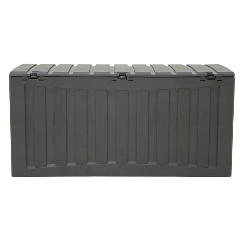 vidaXL uzglabāšanas kaste, melna, 118x53x57 cm, polipropilēns