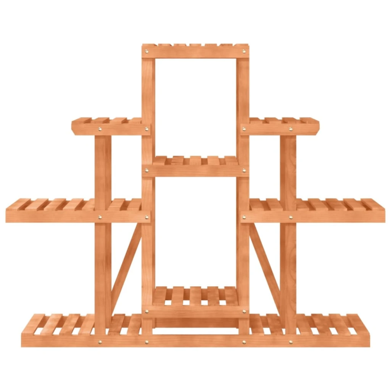 vidaXL puķu statīvs, 110x25x96 cm, egles masīvkoks