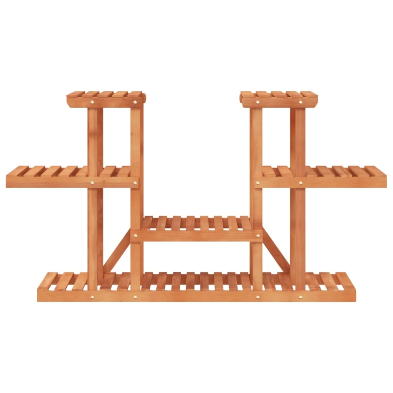 vidaXL puķu statīvs, 110x25x73 cm, egles masīvkoks