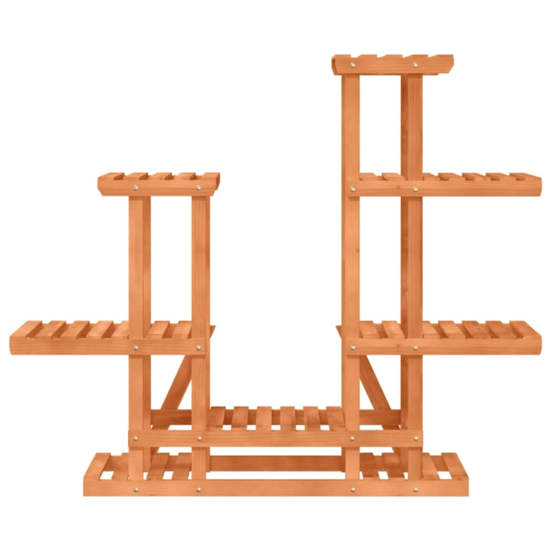 vidaXL puķu statīvs, 95x25x96 cm, egles masīvkoks